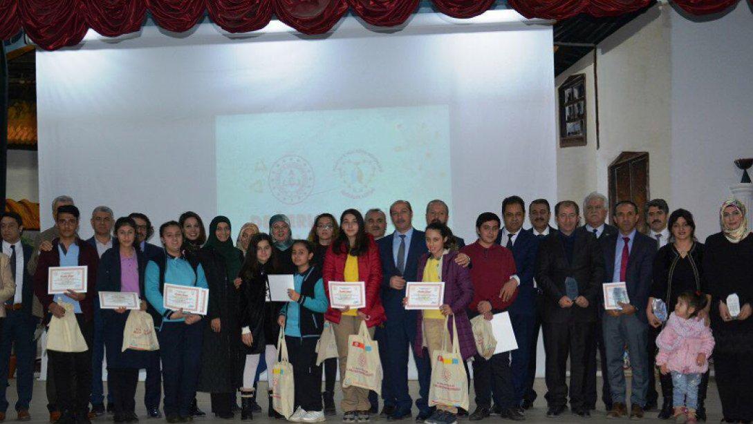 İlçemiz Nadir İlkokulu ve Balaban Çok Programlı Anadolu Lisesi´ne " Değerler Eğitimi "Ödülü verildi