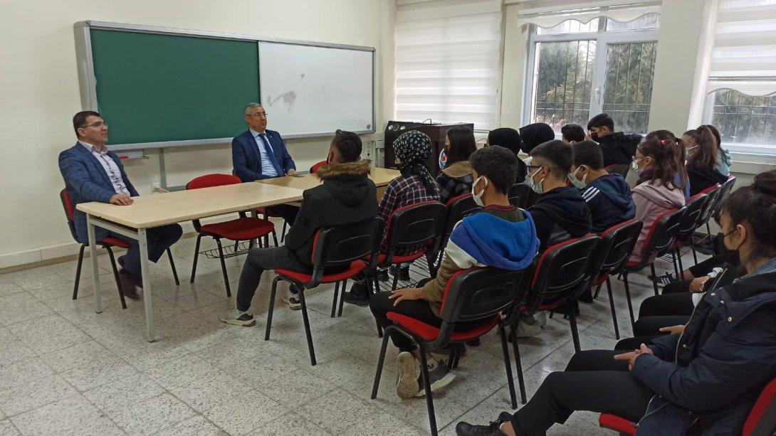 İlçe Milli Eğitim Müdürü Fevzi İNCE, Mustafa İclal Başer Anadolu Lisesi 11. Sınıf Öğrencilerini YKS Sınavı Hakkında Bilgilendirdi